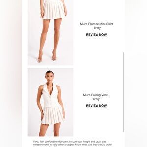 Never worn MESHKI Mura set 🤍